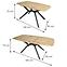 Tisch Bari 140x90+40 Eiche Natural,2
