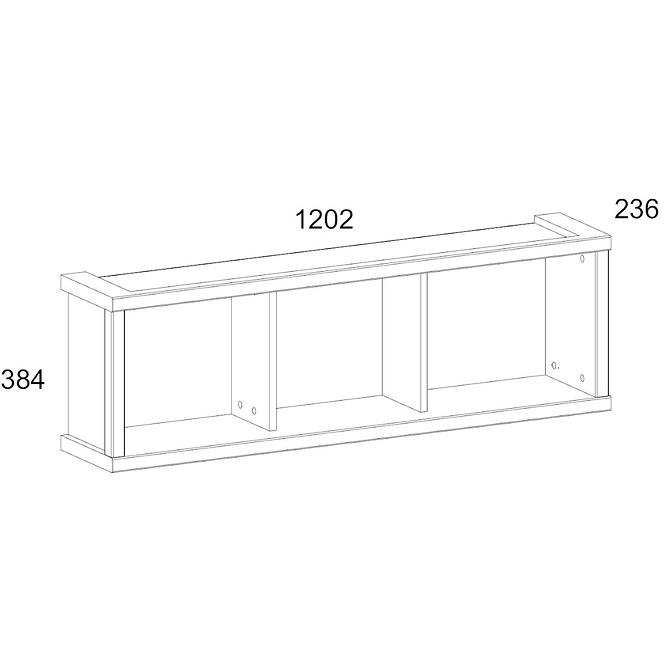 Regal Axer 120cm Kastanie Nairobi/Onyx,3