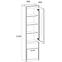 Vitrine Axer 57cm Kastanie Nairobi/Onyx,4