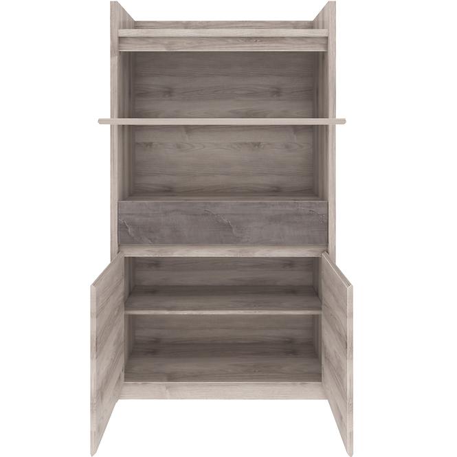 Vitrine Axer 97cm Kastanie Nairobi/Onyx