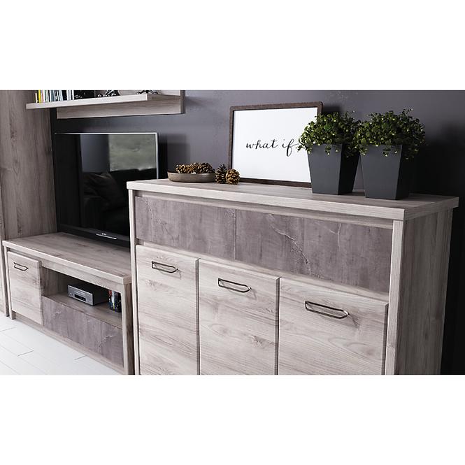 Schrank Axer 102cm  Kastanie Nairobi/Onyx