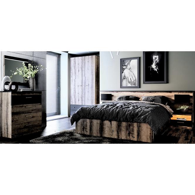 Tv Tisch Jagger 150cm Eiche Monastery/Schwarz