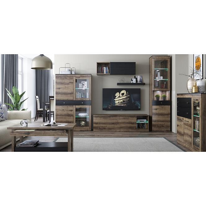 Tv Tisch Jagger 150cm Eiche Monastery/Schwarz