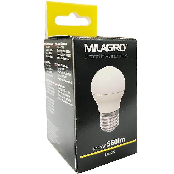 Glühbirne LED GLOB 7W E27 3000K 398 MILAGRO