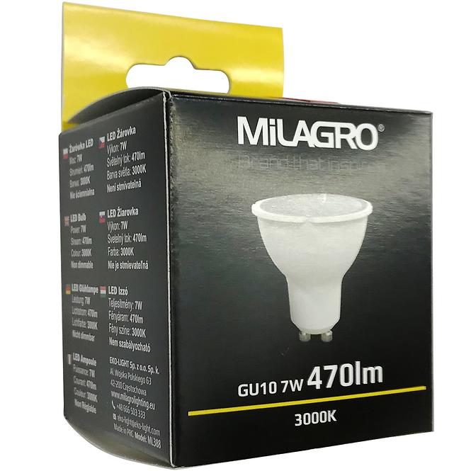 59EW ŽÁROVKA LED GU10 7W 3000K 388 MILAGRO