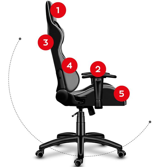 Spielerstuhl Hz-Force 6.0 Grau