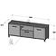 Tv Tisch Trondheim 158cm Eiche Artisan/Schwarz,3