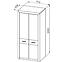 Schrank Castel 92cm Eiche Sonoma/ Sonoma Trüffel,2