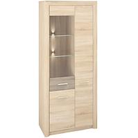Vitrine Castel 85cm Eiche Sonoma/ Sonoma Trüffel