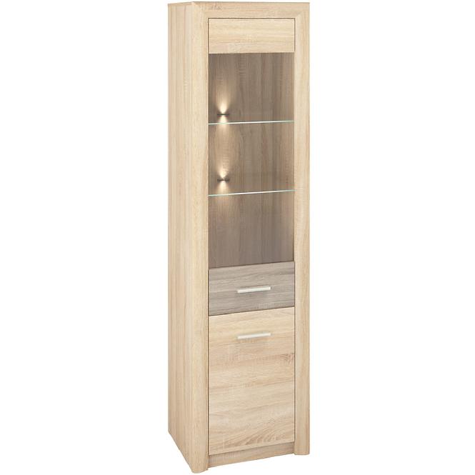 Vitrine Castel 55cm Eiche Sonoma/ Sonoma Trüffel
