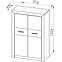 Kommode Castel 92cm Eiche Sonoma/ Sonoma Trüffel,2