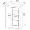 Vitrine Castel 85cm Eiche Sonoma/ Sonoma Trüffel,2