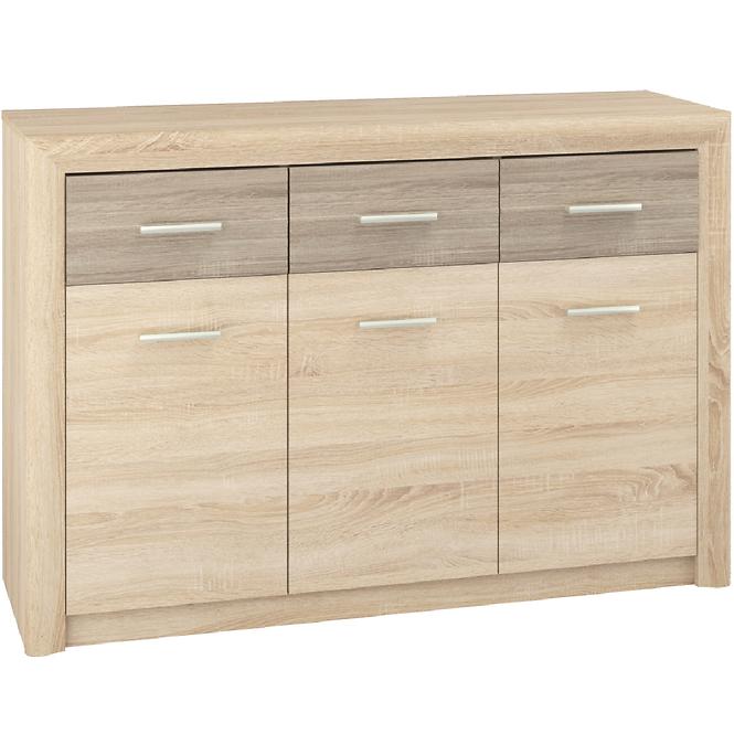 Kommode Castel 138cm Eiche Sonoma/ Sonoma Trüffel