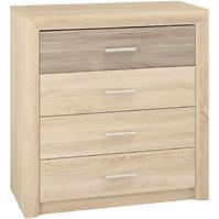 Kommode Castel 92cm Eiche Sonoma/ Sonoma Trüffel