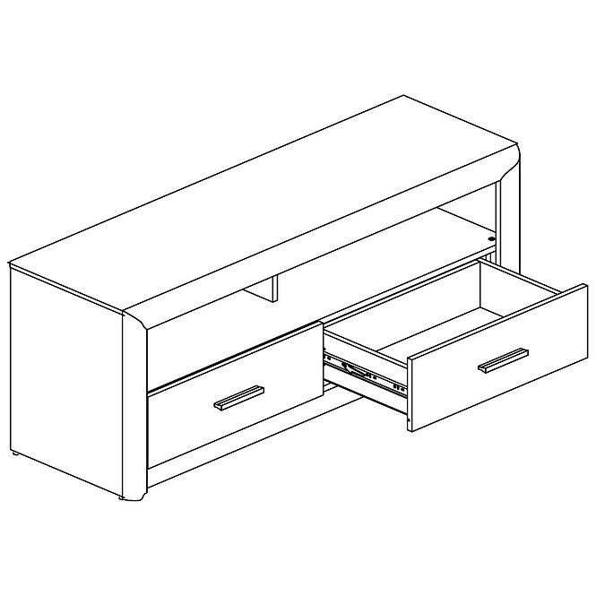 Tv Tisch Castel 138cm Eiche Sonoma/ Sonoma Trüffel