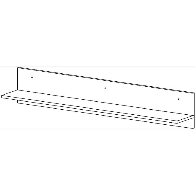 Regal Castel 138cm Eiche Sonoma/ Sonoma Trüffel