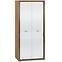 Schrank Dallas 92cm Walnuss / Weiß Glänzend/ Weiß