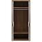 Schrank Dallas 92cm Walnuss / Weiß Glänzend/ Weiß,4