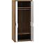 Schrank Dallas 92cm Walnuss / Weiß Glänzend/ Weiß,5