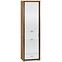 Schrank Dallas 60cm Walnuss / Weiß Glänzend/ Weiß