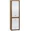 Schrank Dallas 60cm Walnuss / Weiß Glänzend/ Walnuss