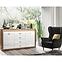 Kommode Dallas 138cm Walnuss / Weiß Glänzend/ Walnuss,10