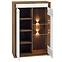 Vitrine Dallas 92cm Walnuss / Weiß Glänzend/ Weiß,5