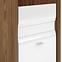 Vitrine Dallas 60cm Walnuss / Weiß Glänzend/ Weiß,7