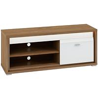 Tv Tisch Dallas 138cm Walnuss / Weiß Glänzend/ Weiß