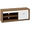 Tv Tisch Dallas 138cm Walnuss / Weiß Glänzend/ Weiß