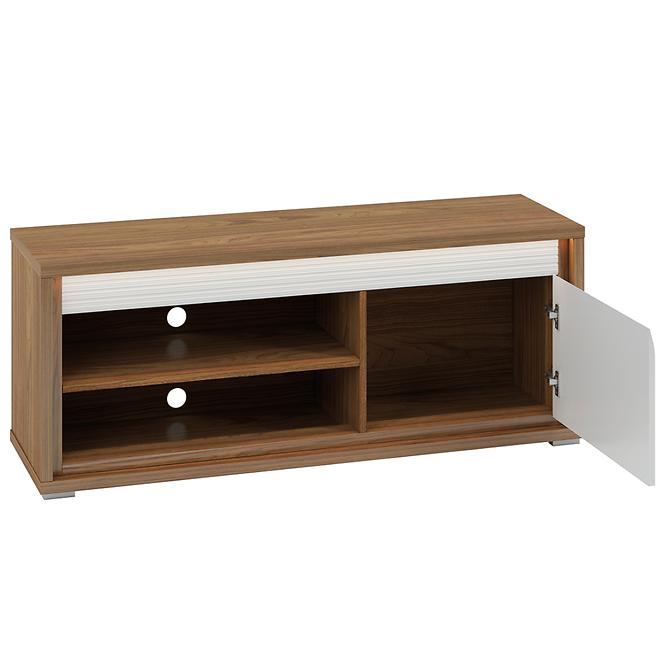 Tv Tisch Dallas 138cm Walnuss / Weiß Glänzend/ Weiß,4