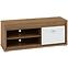 Tv Tisch Dallas 138cm Walnuss / Weiß Glänzend/ Walnuss