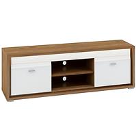 Tv Tisch Dallas 165cm Walnuss / Weiß Glänzend/ Walnuss