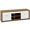 Tv Tisch Dallas 165cm Walnuss / Weiß Glänzend/ Walnuss
