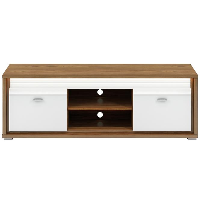 Tv Tisch Dallas 165cm Walnuss / Weiß Glänzend/ Walnuss