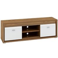 Tv Tisch Dallas 165cm Walnuss / Weiß Glänzend/ Walnuss