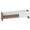 Regal Dallas 92cm Walnuss / Weiß Glänzend/ Weiß