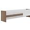 Regal Dallas 138cm Walnuss / Weiß Glänzend/ Weiß,5