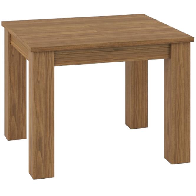 Tisch Dallas 101x89+80 Walnuss / Weiß Glänzend/ Walnuss