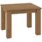 Tisch Dallas 101x89+80 Walnuss / Weiß Glänzend/ Walnuss