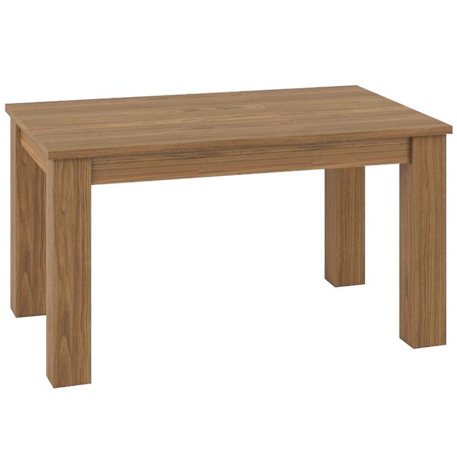 Tisch Dallas 101x89+80 Walnuss / Weiß Glänzend/ Walnuss