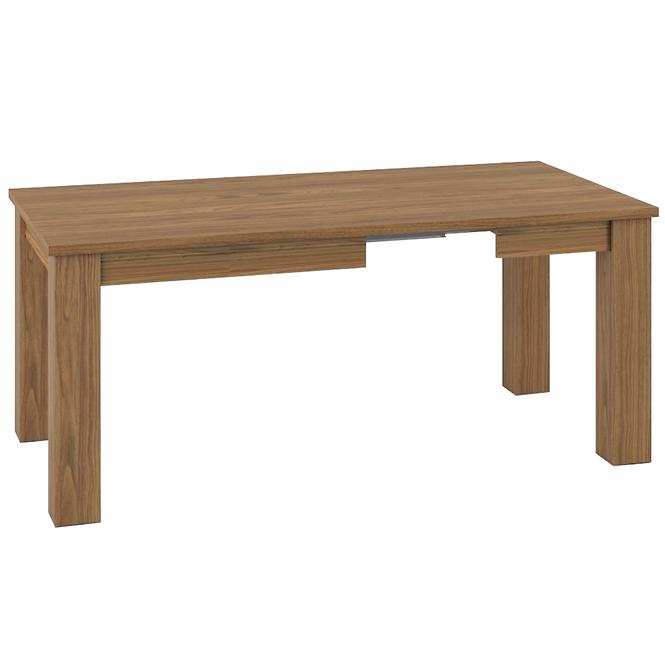 Tisch Dallas 101x89+80 Walnuss / Weiß Glänzend/ Walnuss
