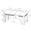 Tisch Dallas 101x89+80 Walnuss / Weiß Glänzend/ Walnuss,4