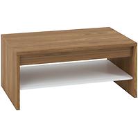 Couchtisch Dallas 109cm Walnuss / Weiß Glänzend/ Walnuss