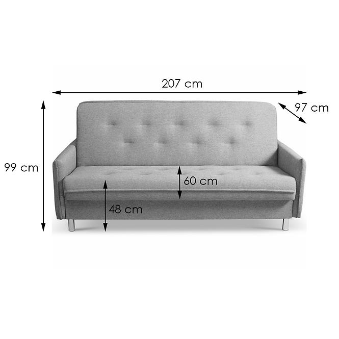 Sofa Loretto 3/1/1 LARS 98 SZ