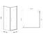 Duschkabine Maja 70X70X190 klares Glas - Chrom,3