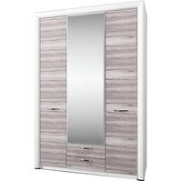 Schrank Olivia 136cm Creme / Eiche Ancona