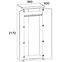 Schrank Olivia 96cm Creme / Eiche Ancona,2