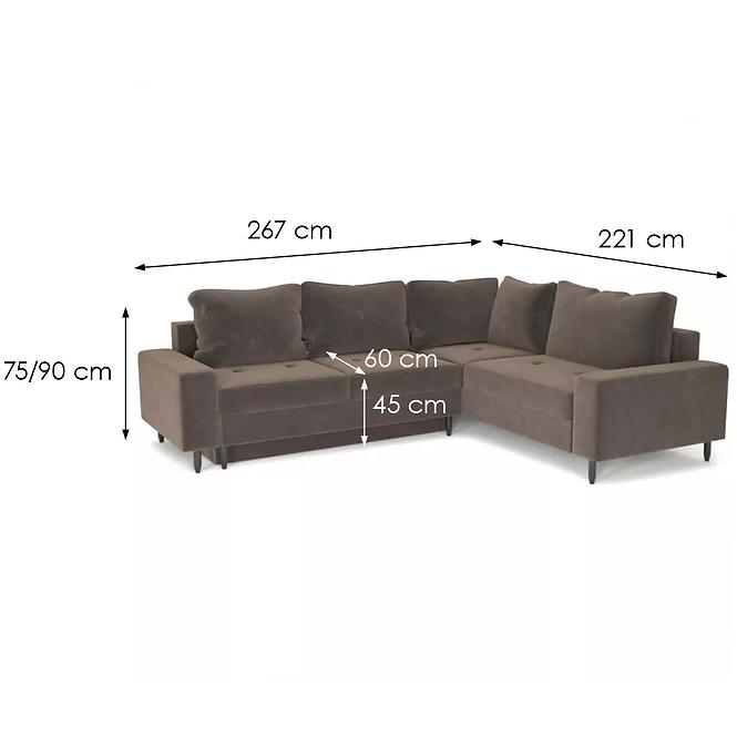 Ecksofa Havana P Monolith 20 holzähnlich