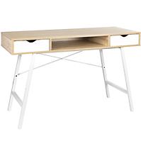 Schreibtisch Nordic 120cm Weiß/Eiche Sonoma